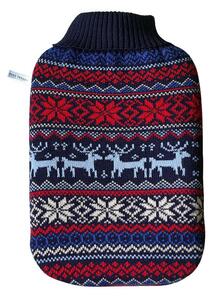 Termofor Hugo Frosch Comfort s nórskym motívom, 2 l, modrá