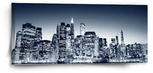 Sablio Obraz Nočný New York - 110x50 cm