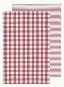 Kuchynské utierky Eco Gingham Blush, 2 ks