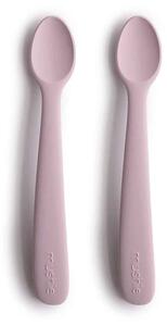 Mushie silikónová lyžička 2ks soft-lilac