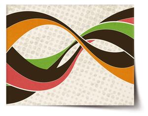 Sablio Plagát Retro abstrakcia - 60x40 cm