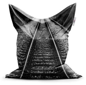 Sablio Sedací vak Koľajnice - 150x100 cm