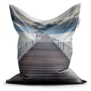 Sablio Sedací vak Drevené mólo - 150x100 cm