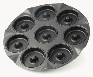 Podnos na 8 jablkových šišiek Black Metallic