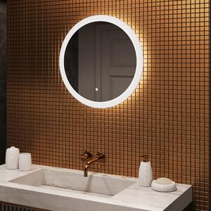 Koloidné LED osvetlené zrkadlo do kúpeľne 60 cm s Dual color, Spínač dotykový