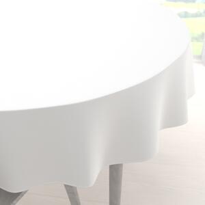 Biante Dekoračný okrúhly obrus Rongo RG-102 Biely Ø 100 cm