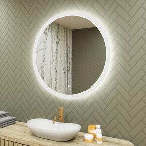 Koloidné zrkadlo do kúpeľne s LED osvetlením 80 cm s Dual color, Spínač dotykový