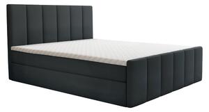 KONDELA Boxspringová posteľ, 180x200, sivá, STAR