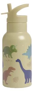 A Little Lovely Company Nerezová fľaša 350ml - Dinosaury