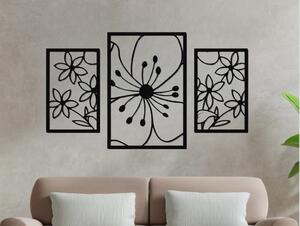 Karlsdesign.sk - Drevený obraz na stenu - Floral - 84x42