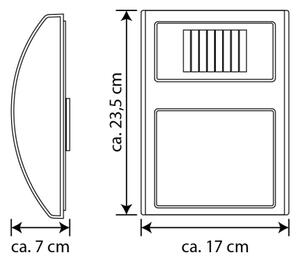 Spot-Light 6710502 - LED Solárne domové číslo LED/3x0,1W/2,4V IP44