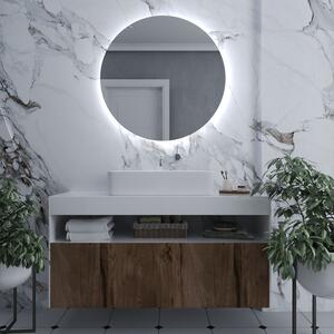 Okrúhle zrkadlo do kúpeľne s LED svetlom E2