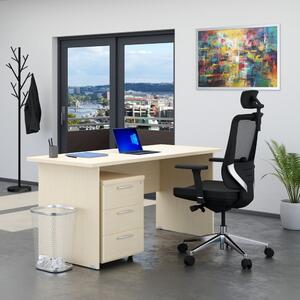 Zostava kancelárskeho nábytku Visio 1, 160 cm, javor
