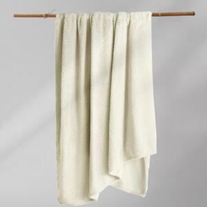 Krémovobiela deka z mikrovlákna DecoKing Henry, 170 × 210 cm