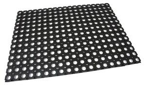 Gumová čistiaca rohož Honeycomb 60 x 80 x 1,6 cm, čierna