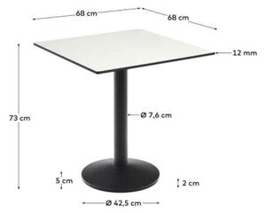 ESILDA BLACK & WHITE bistro stôl Štvorec 73 x 68 x 68
