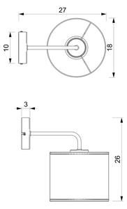 Nástenná lampa RATTAN 1xE27/60W/230V ratan