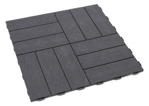Plastová dlažba Linea Marte 56,3 x 56,3 x 1,3 cm, tmavo sivá