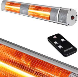 Sálavý ohrievač 3000 W - strieborný