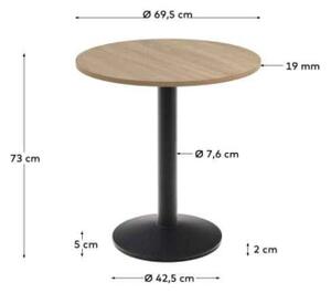 ESILDA NATURAL bistro stôl Kruh 73 x 69,5 x 69,5