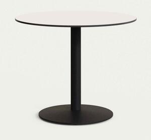 ESILDA BLACK & WHITE bistro stôl Kruh 73 x 90 x 90