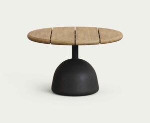 SAURA BLACK & NATURAL bistro stôl Kruh 35 x 55 x 55