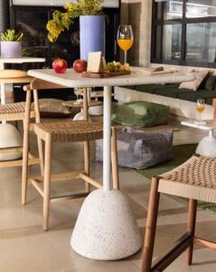 SAURA WHITE bistro stôl Štvorec 99 x 70 x 70