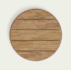 SAURA BLACK & NATURAL bistro stôl Kruh 95 x 70 x 70