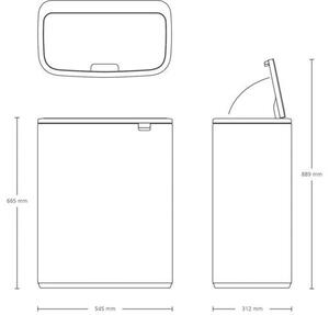 ODPADKOVÝ KÔŠ 2 x 30 l Brabantia - Upratovanie