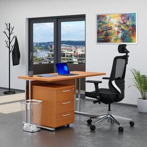 Zostava kancelárskeho nábytku Visio 1, 140 cm, čerešňa
