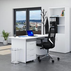 Zostava kancelárskeho nábytku Visio 2, 140 cm, biela