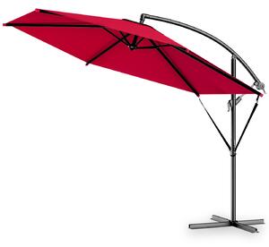 Záhradný slnečník s UV 80 + Ø300 cm - červený