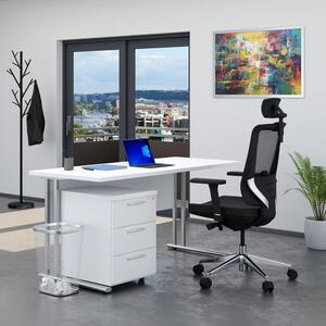 Zostava kancelárskeho nábytku Visio 1, 160 cm, biela