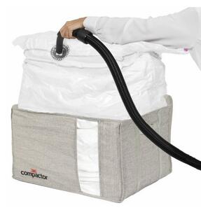 Úložný box s puzdrom Compactor Oxford XL, 150 l, sivá