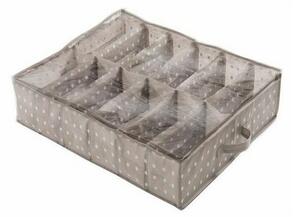 Organizér na topánky pre 12 párov 76 x 60 x 15 cm, hnedá