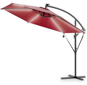LED slnečník Mali Ø330 cm - červený