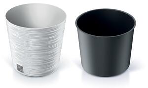 Prosperplast Kvetináč FUSU biely, variant 25 cm