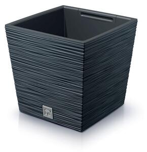 Prosperplast Kvetináč FUSU V antracitový, variant 24 cm
