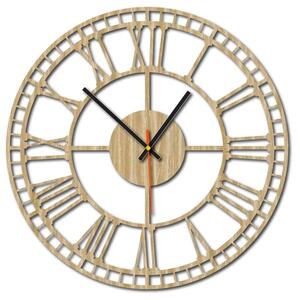 Sentop - Rímske drevené hodiny BANA preglejka X0068 i čierne