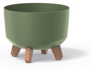 Prosperplast Kvetináč Gracyeen III zemito zelený, variant 20 cm