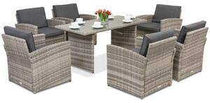 Záhradný nábytok Monaco Premium 6 Garden Point svetlosivý
