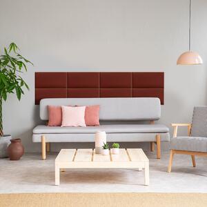 Zástena za posteľ - Obdĺžnik - 100x20cm Farba: Vínová