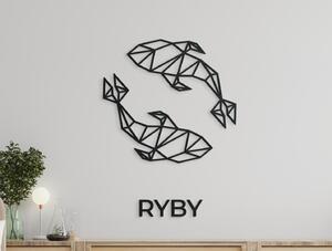 Drevko Nálepka na stenu znamenie Ryby