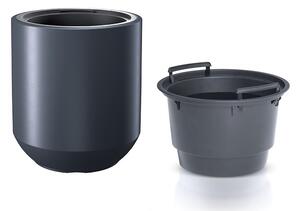 Prosperplast Kvetináč s vložkou HERO II antracit 39cm
