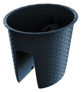 Prosperplast Kvetináč Ratolla Railing tmavosivý