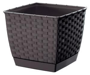 Prosperplast Kvetináč Ratolla Square umbra, variant 19 cm