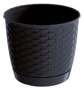 Prosperplast Kvetináč Ratolla Round antracit, variant 19 cm