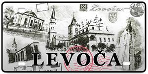 Mesto Levoča old 2 - ceduľa 30cm x 20cm Plechová tabuľa
