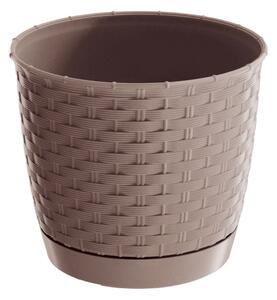 Prosperplast Kvetináč Ratolla Round mocca, variant 19 cm