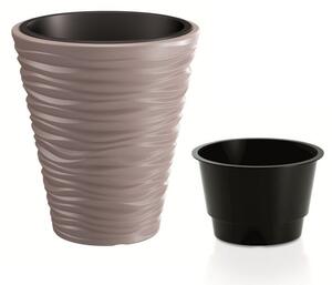 Prosperplast Kvetináč Small Sand s vložením svetlohnedý, variant 29,5 cm